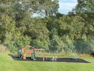 Playground! All equipment supports adults. Good luck! :)