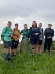 One of the groups I led on the Lyke Wake Walk, 40 miles across the NYM.