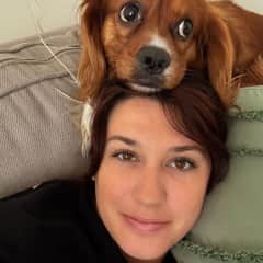 Somehow my head became Cooper’s favorite pillow.