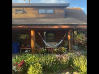 Front porch in summer