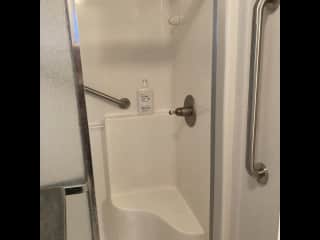 Walk-in shower in Master Suite