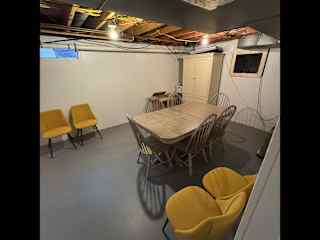 Downstairs craft/ table area