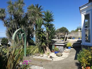 Front of the house looking towards the deck