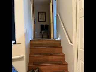 staircase to rooms upstairs