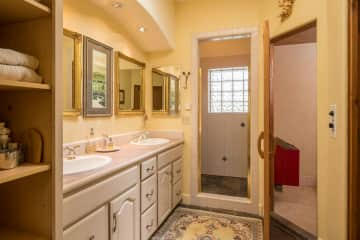 Master bath with sauna.