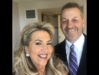 At our sons wedding last October.