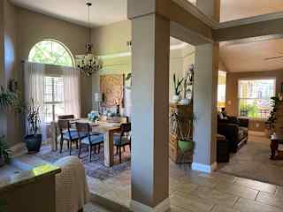 Central living area. Living room, Dining room, and family room.