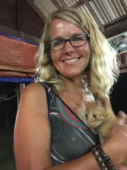 In Malaysia, cuddling this little cutie