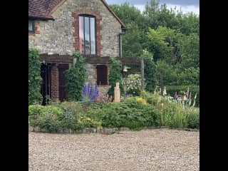 View from garden gate