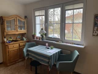 Eating area in the kitchen