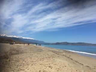 Our nearest beach is 10 km long