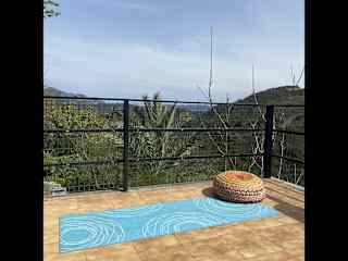 Enjoy some yoga, or stretching, plemty of space on the terrace!