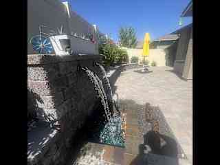 Back yard fountain