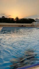 Common swimming pool inside the compound.