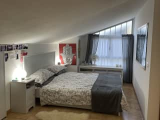 Main guest bedroom in the attic