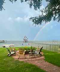 Front yard on the bay