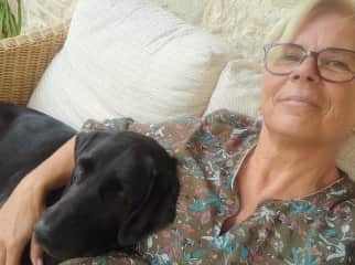 Corine with adorable Alfie