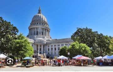 Farmers market at Capital square - every sat starting April 13.