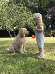 Leo and grandson