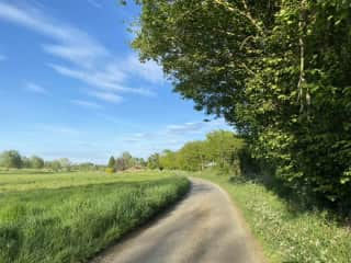 Lots of quiet lanes and lovely walks locally.