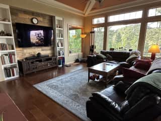Living room looking out