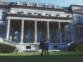 Ani and Kevin in Palace Sans Souci in Buenos Aires, Argentina