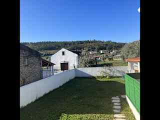 Backyard with outdoor gym in the back