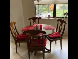 Family room eating area