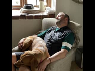 And also doesn't realise she's not really a lap dog!