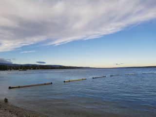 Versoix Beach. You can swim in the lake, even in winter (if you're brave!)