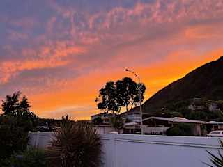 Sunset from our patio.