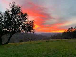 Sunset from front yard