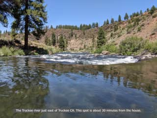 The Truckee river just east of Truckee CA. This spot is about 30 minutes from the house.