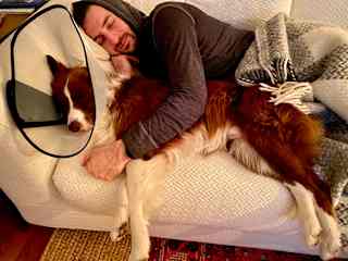 Nap time with Reese in San Francisco