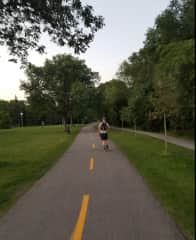 piste cyclable au bord du fleuve
bikelane riverside