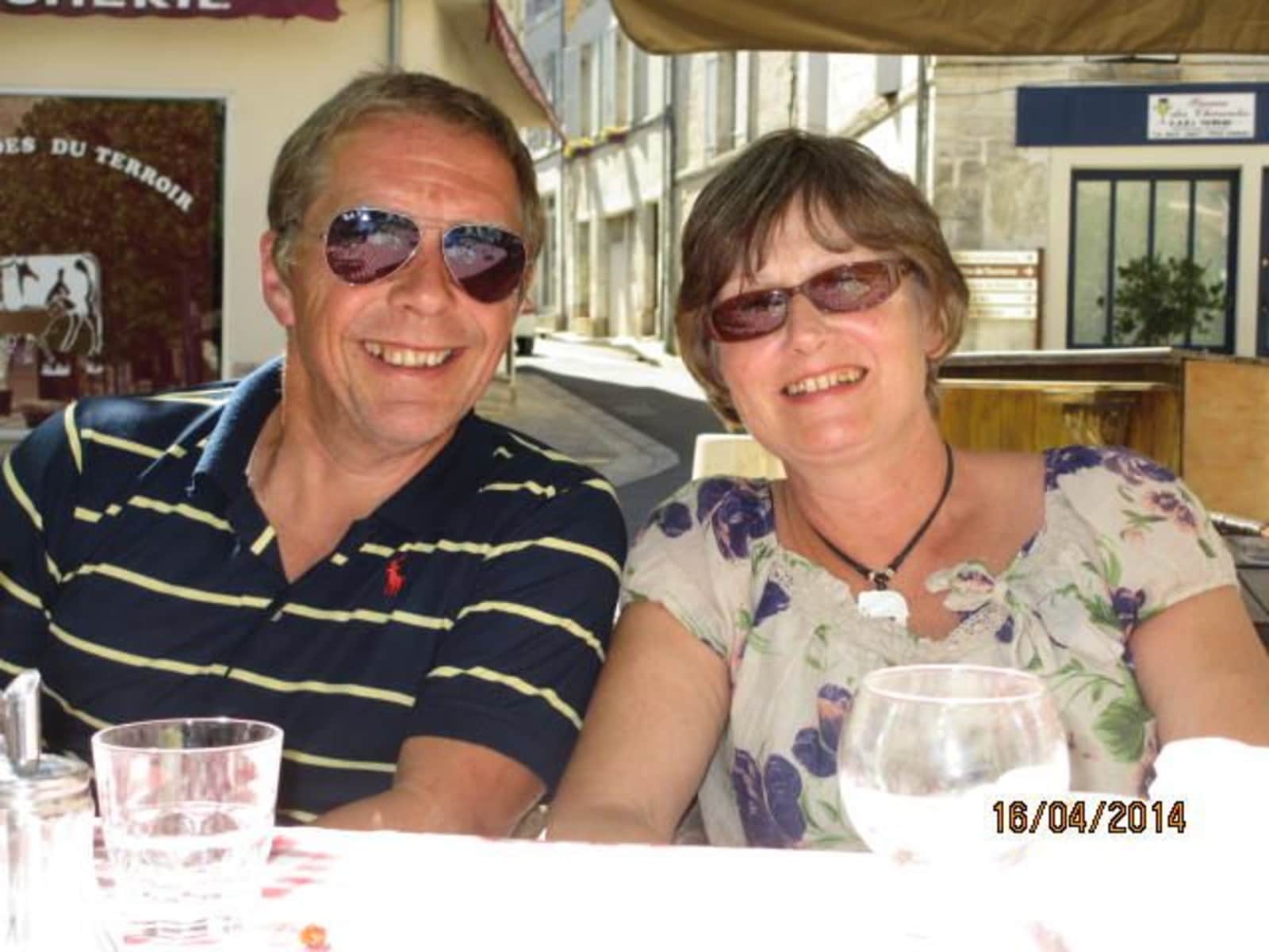 Geoff and jenny & Geoff from Vars, France