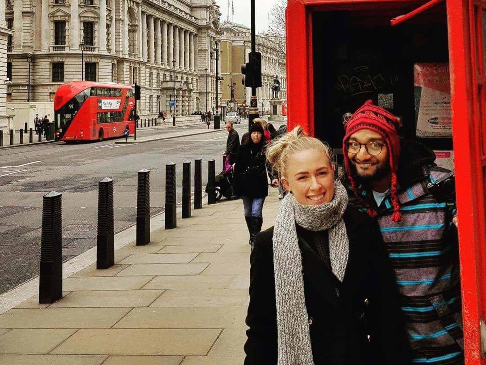 Carly & Dhanan from West Wimbledon, United Kingdom