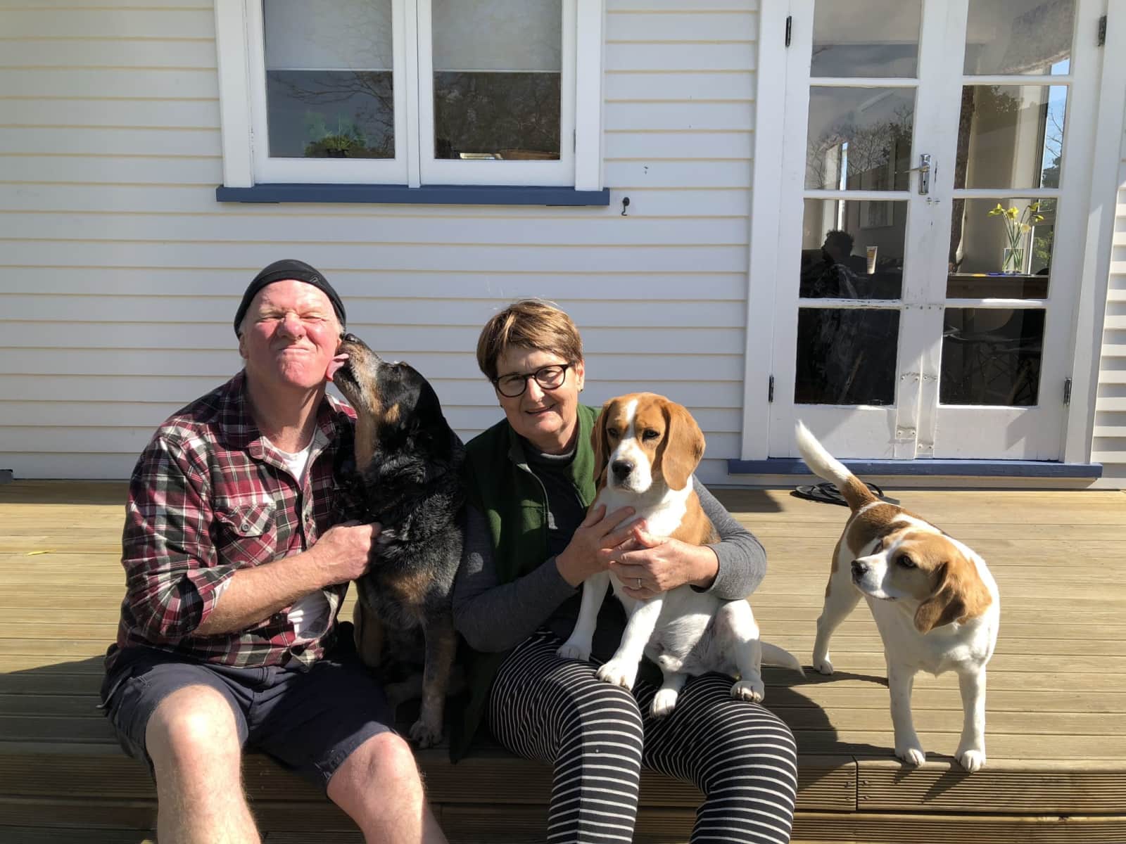 Andy black and ursula bruin & Andy from Haumoana, New Zealand