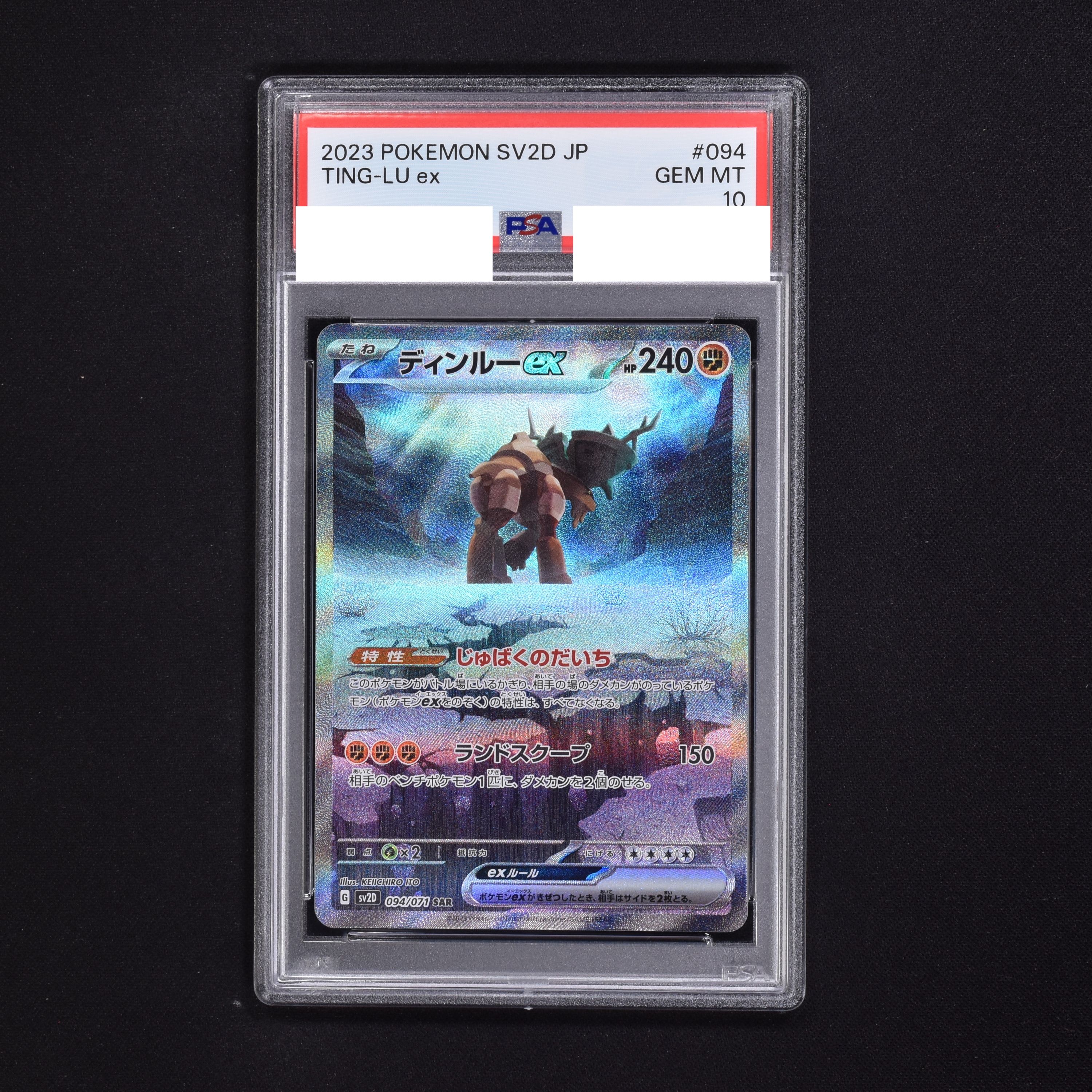 ポケモンカード ディンルーex SAR PSA10 313 - ポケモンカードゲーム