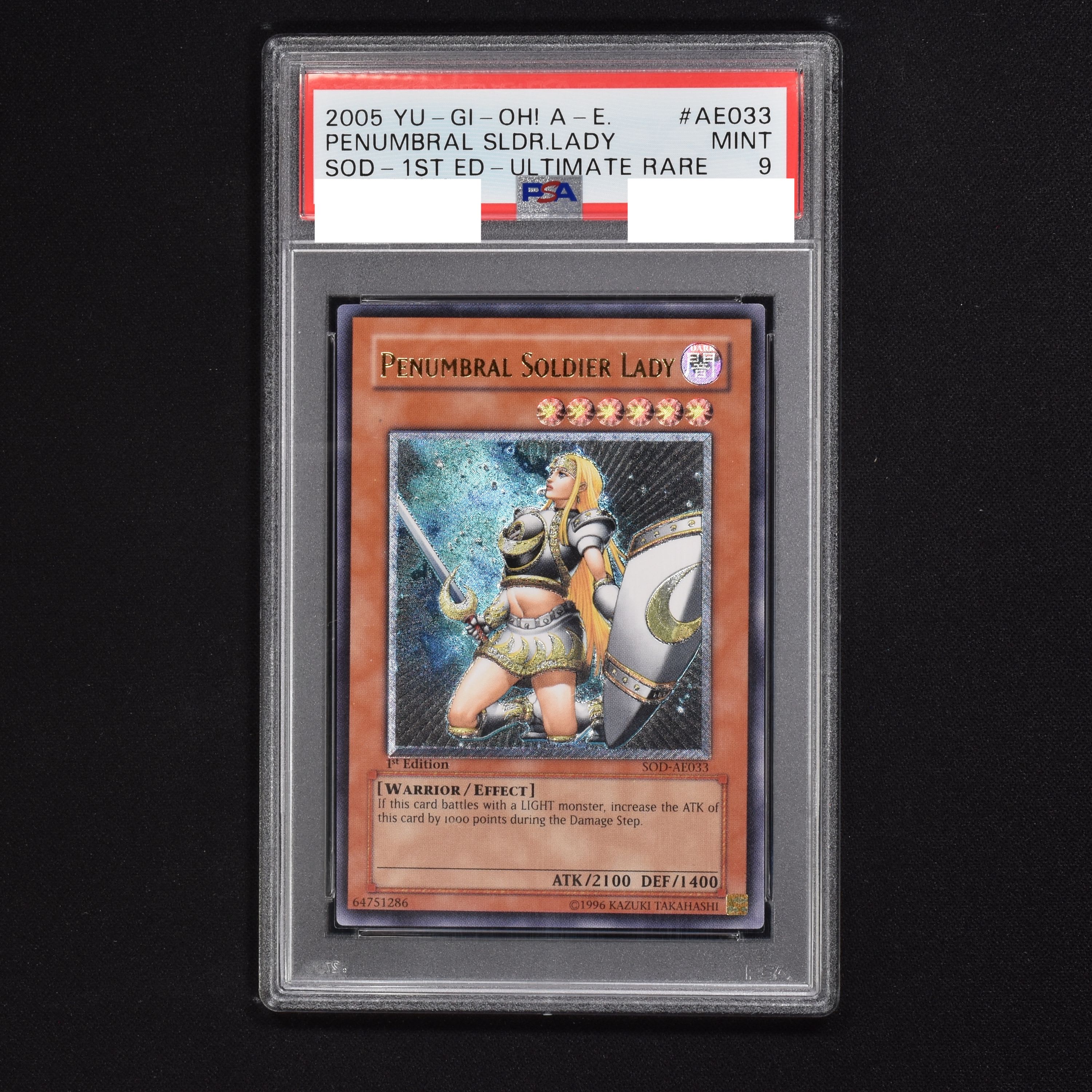 遊戯王　月の女戦士　psa9