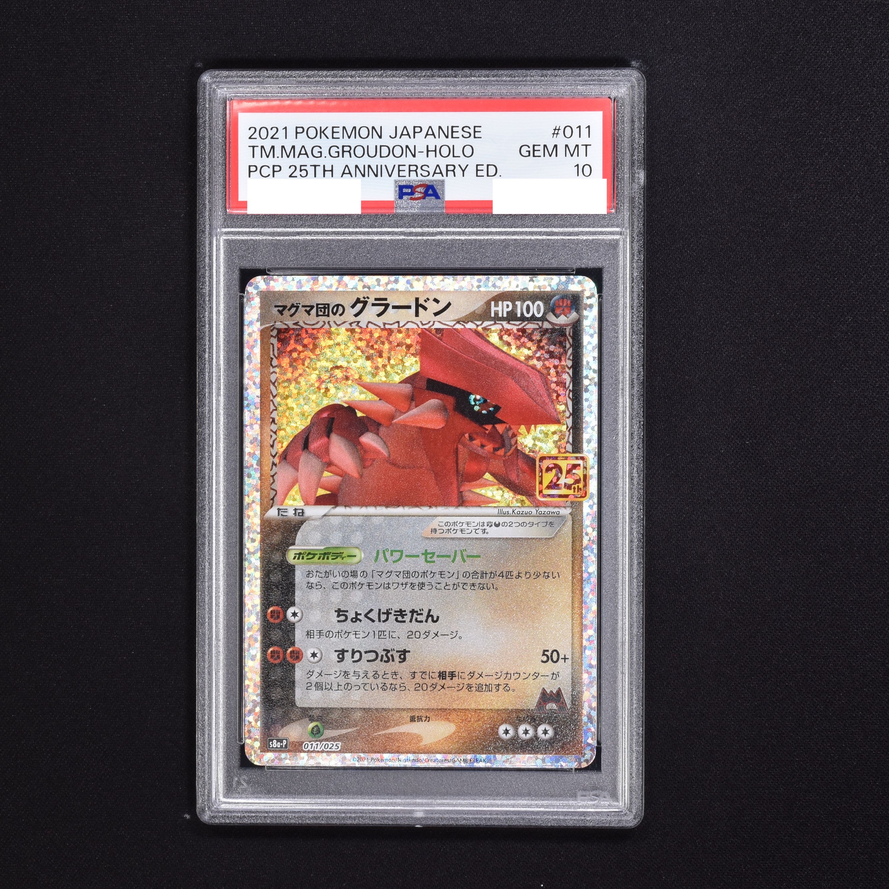 PSA10 マグマ団のグラードン 25thプロモ 011025 Groudon ポケモン 