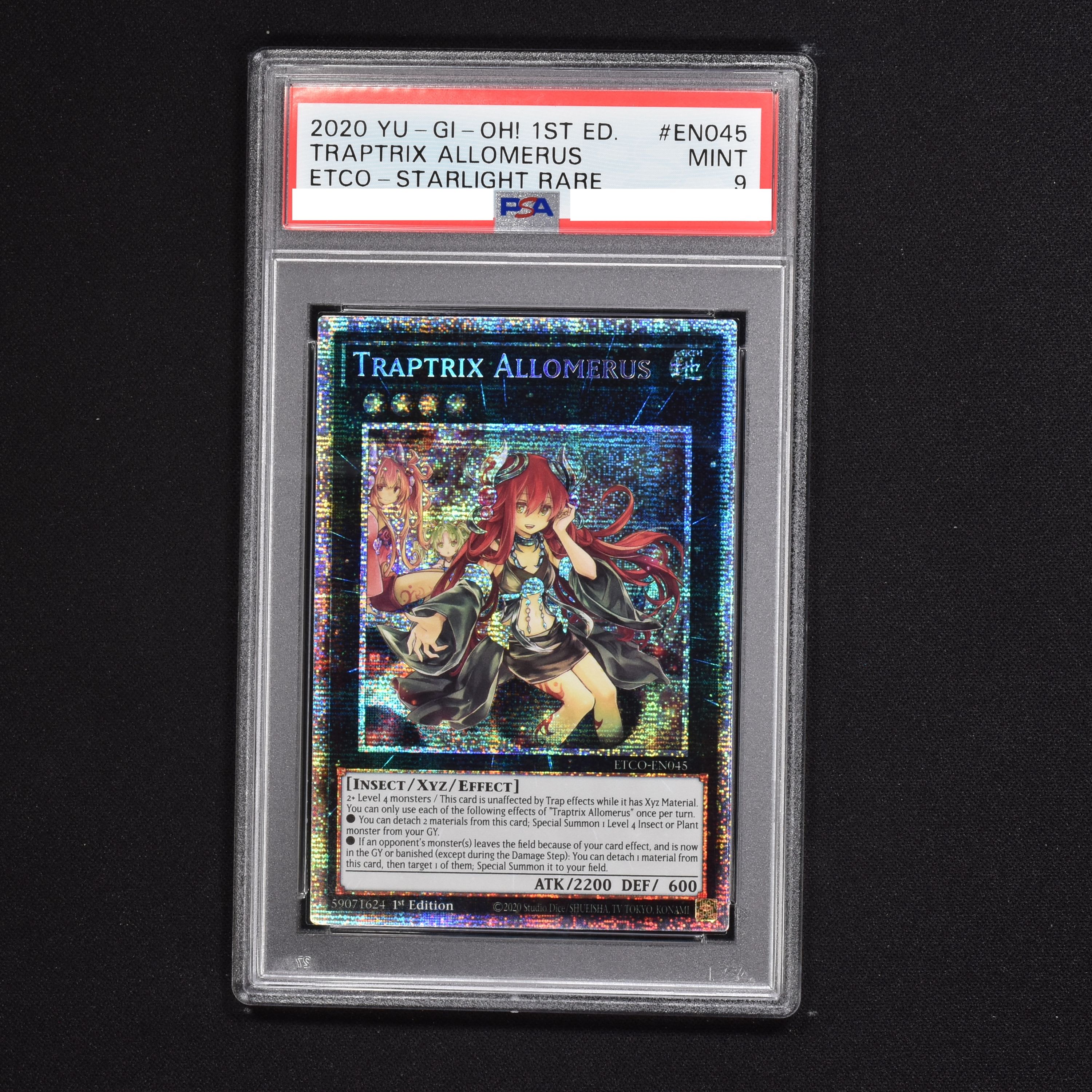 【鑑定済】 遊戯王 アロメルスの蟲惑魔 スターライトレア 英語版 PSA8トレーディングカード