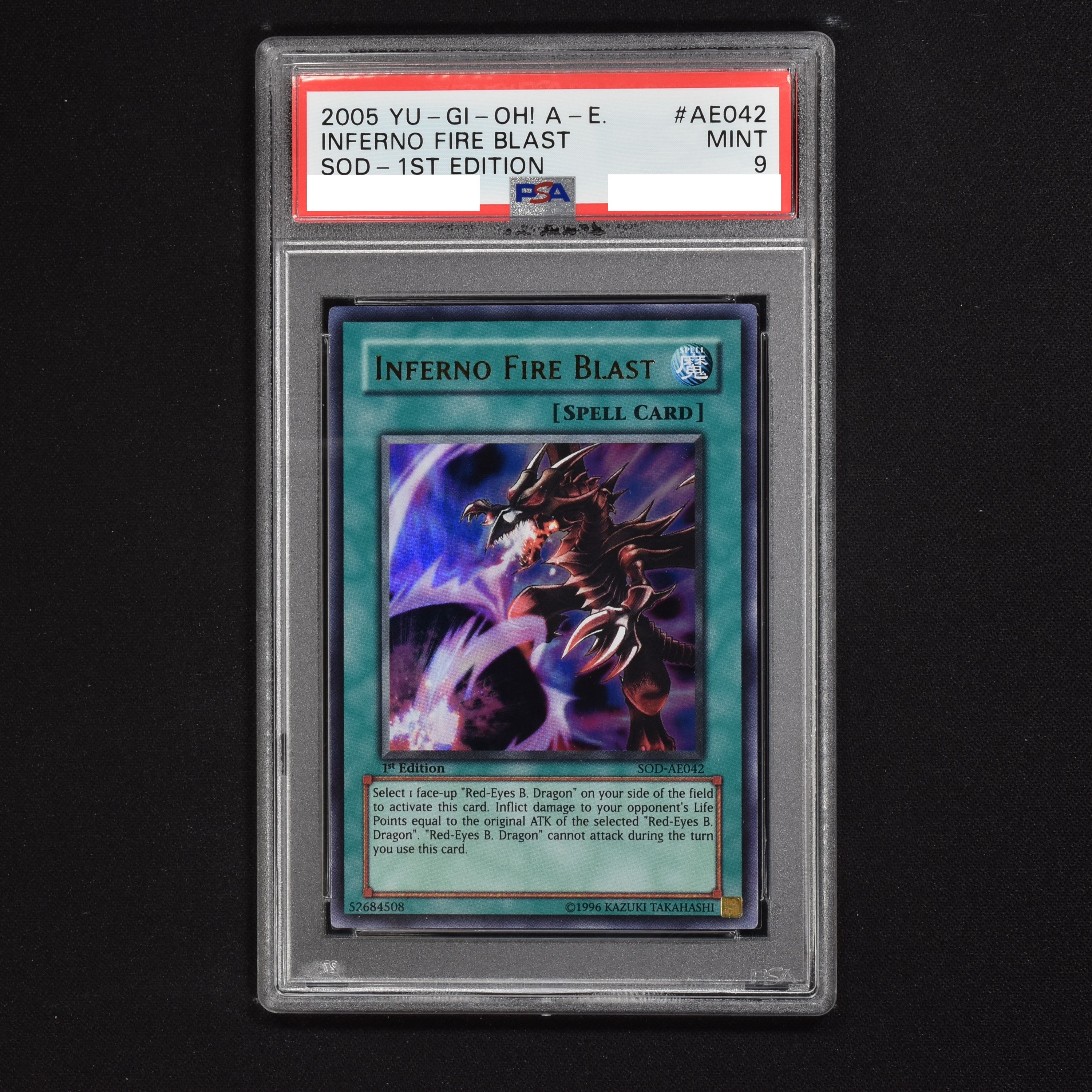 PSA10】黒炎弾 レリーフ sod ul 2004-