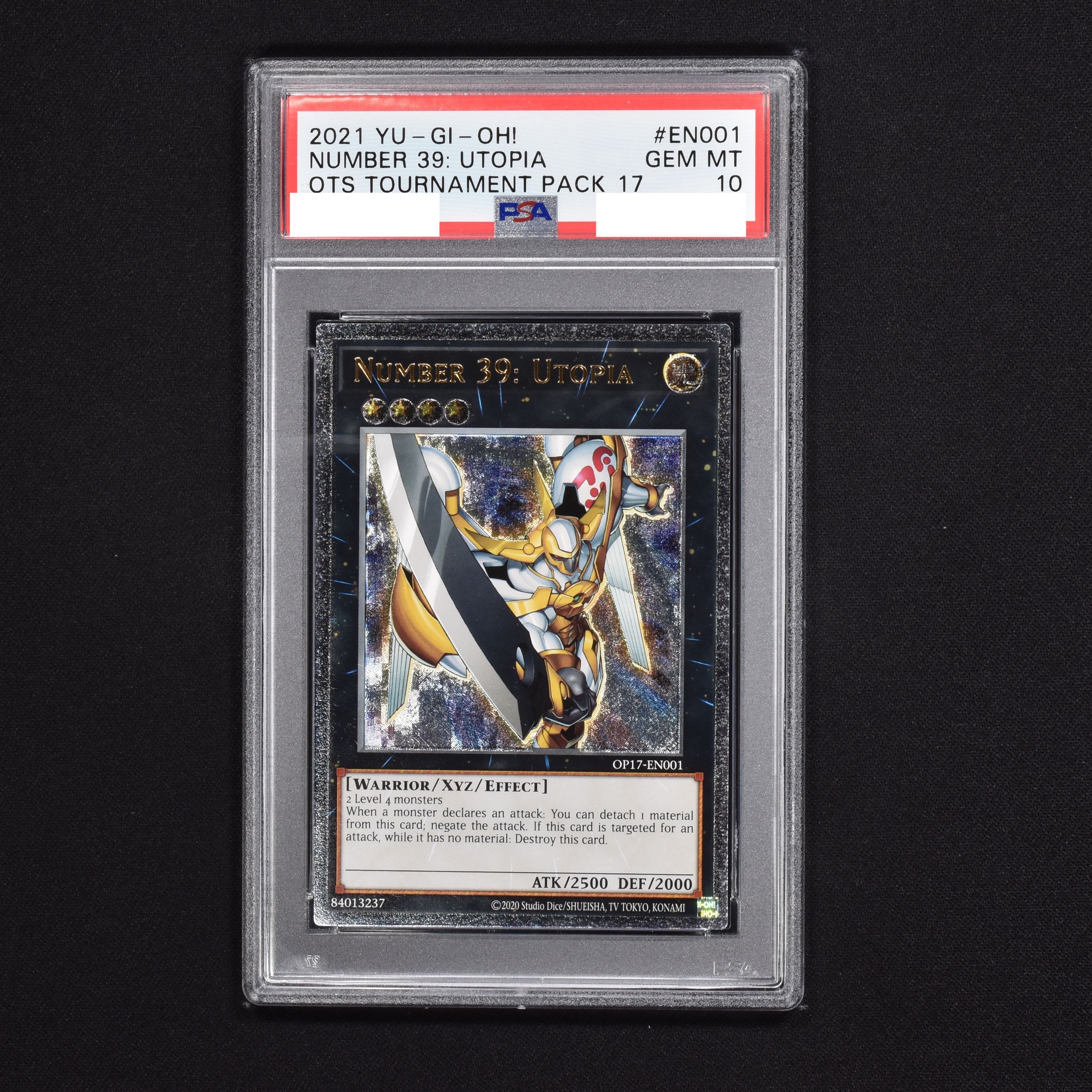 遊戯王 Ｎｏ.３９ 希望皇 ホープ スターライトレア 英語 PSA10