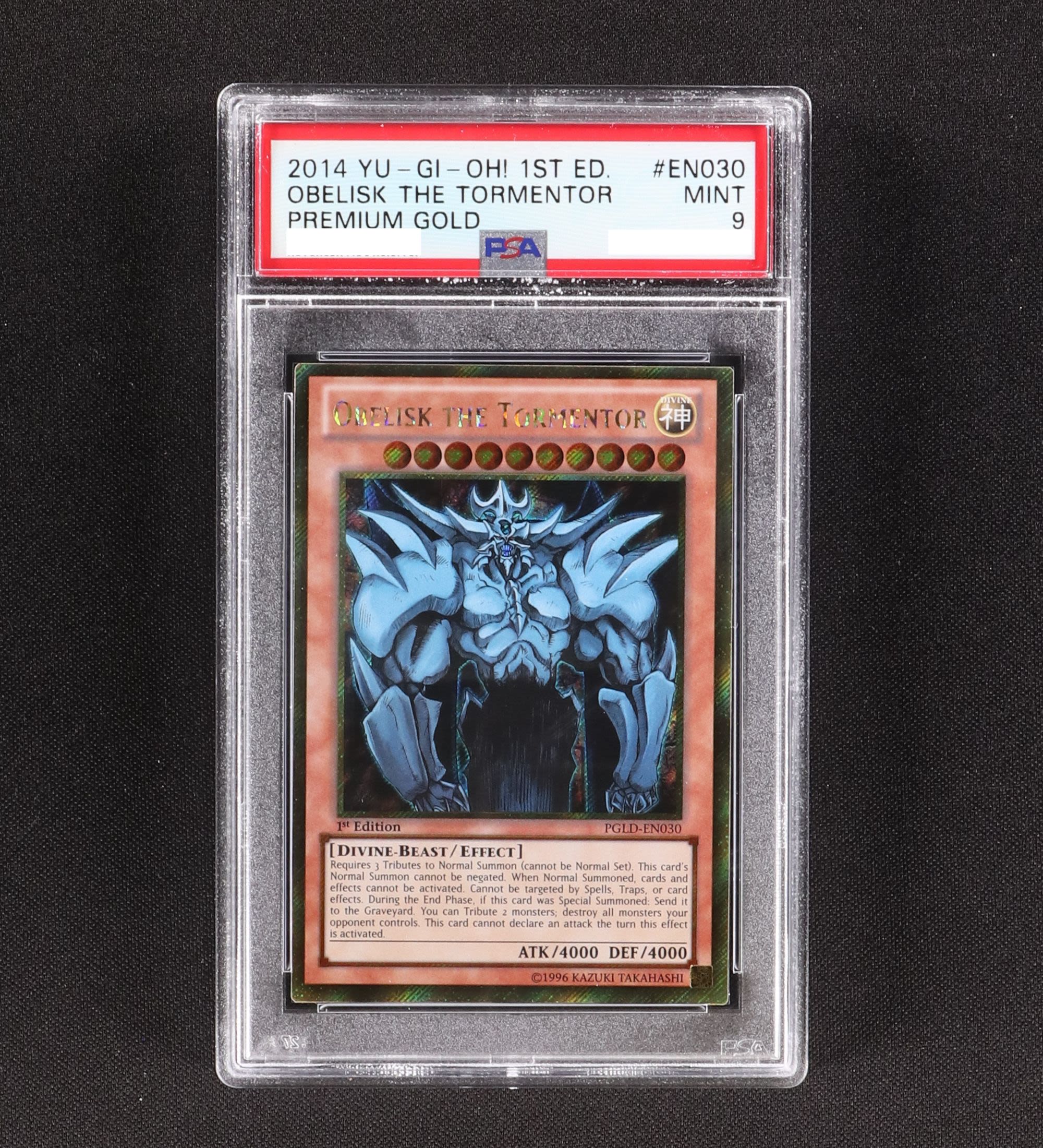 最終決算 PSA10 遊戯王 オベリスクの巨神兵 GBI シークレット 英語