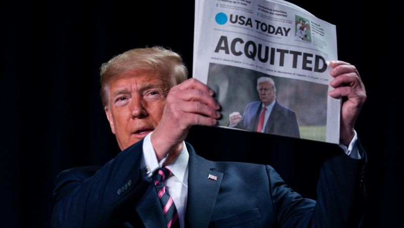 Donald Trump’s Full Statement on Impeachment Trial Acquittal