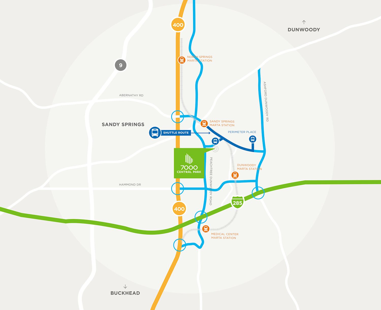 <p class="text-size-header-32"><span class="text-size-header-32">ACCESS MAP</span></p> at 7000 Central Parkway