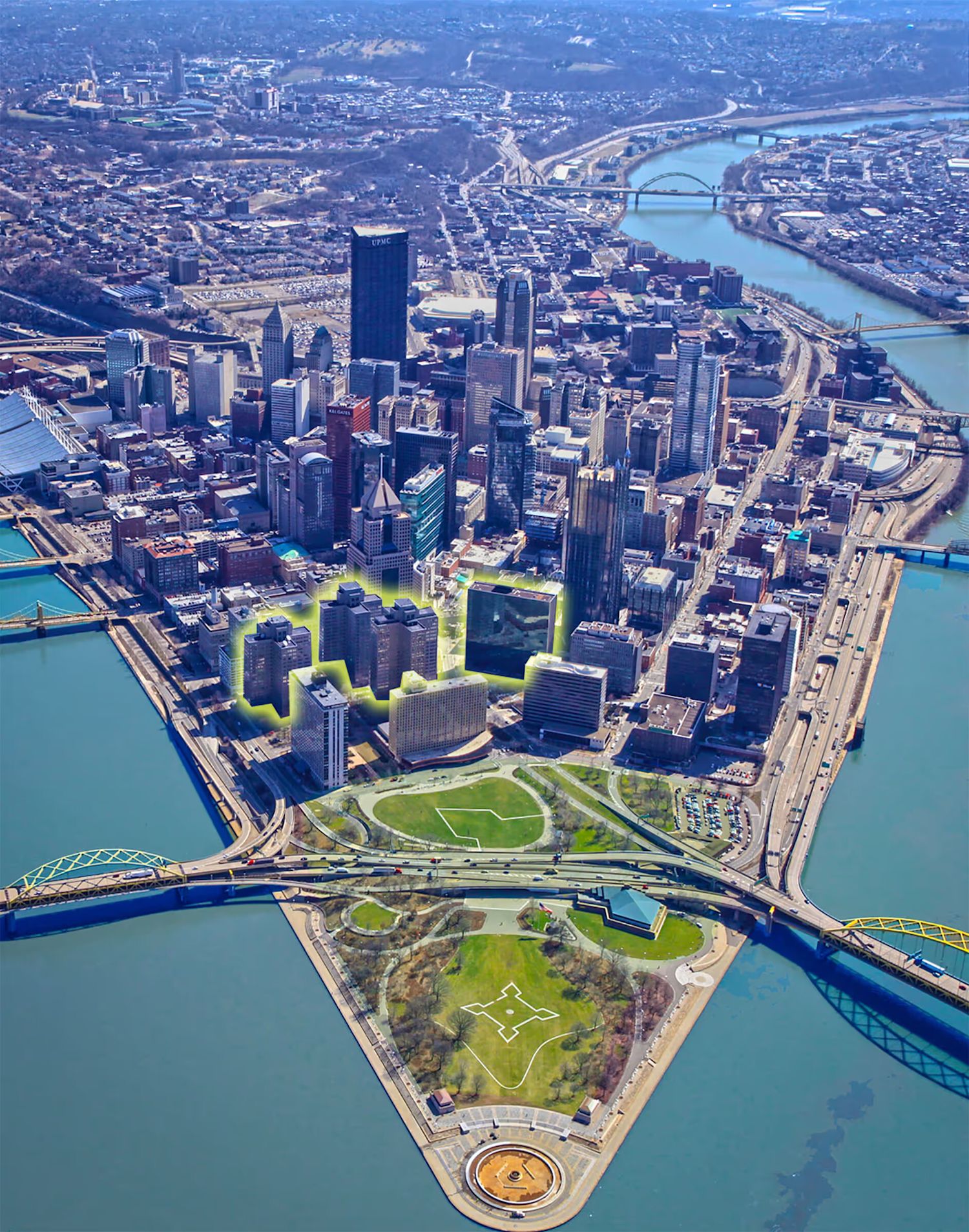<p class="text-size-header-32"><span class="text-size-header-32">AMAZING ACCESS FROM ALL DIRECTIONS OF THE PITTSBURGH REGION, AND BY ALL MEANS OF TRANSIT</span></p> at Gateway Center - 420 Fort Duquesne Boulevard