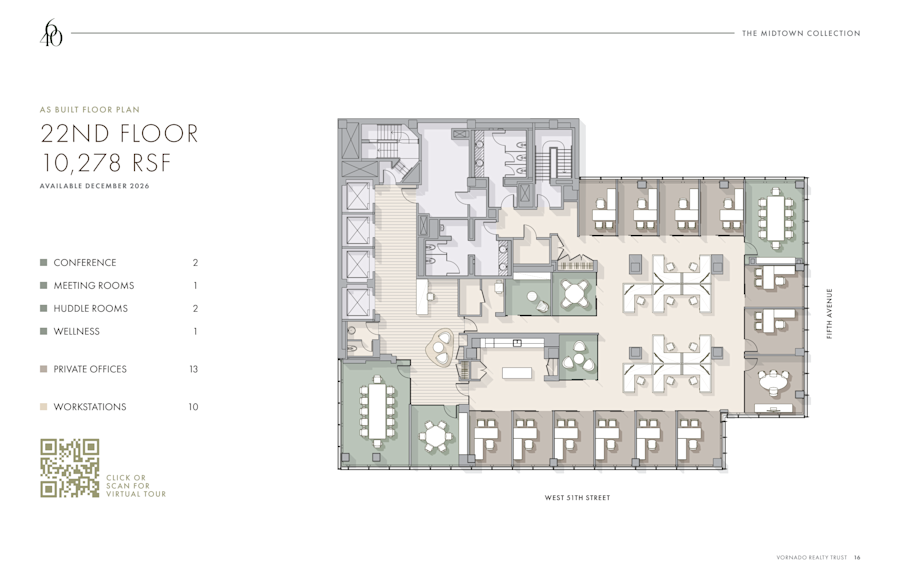 Listing image - Entire 22nd Floor - 640 Fifth Avenue