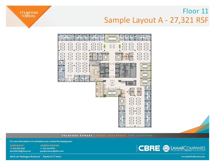 Listing image - Entire 11th Floor, Suite 1100 - 750 Washington - Stamford Towers - 680 Washington Boulevard